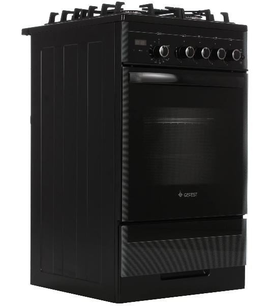 Плита газовая Gefest ПГ 5500-03 0044 черный, конфорок 4 шт, духовка 52 л, 50 см x 85 см x 58.5 см