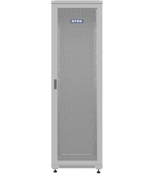 Шкаф коммутационный NTSS Премиум (NTSS-R42U6060PD) напольный 42U 600x600 мм пер. дв. перфор. металл 900 кг серый 510 мм 86 кг IP20 металл
