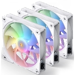 Вентилятор для корпуса JONSBO ZF-120W (120x120x25мм, 4-pin PWM, ARGb, 61.0CFM, 28.9dBA, 1500RPM, белый, 3pcs), фото 1
