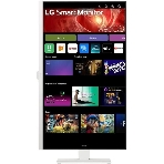 Монитор 31.5' LG 32U850SA-W IPS 3840x2160, 60 Гц, 5 мс, 16:9, 400 кд/м², 2xHDMI 2.0, USB-C (90 Вт), USB Hub (3x USB 3.0), 3.5 Jack, HDR10, динамики (2x5 Вт), веб-камера, Smart TV (webOS 24), Wi-Fi, Bluetooth, VESA 100x100, белый, фото6