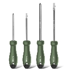 Отвертка Deli Набор отверток ';Home Series Green'; Deli HT1004L 4шт SL5x100+SL6x150+PH1x100+PH2x150, эксклюзивный дизайн, рукоятка из высококачественного софттач пластика, фото 1