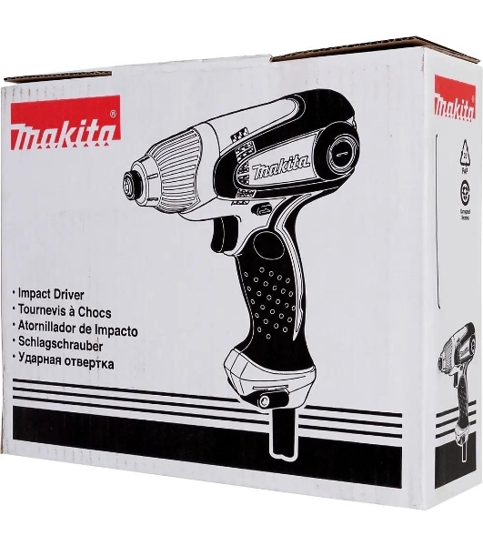 Дрель-шуруповерт Makita TD0101F, 230 Вт, 100 Нм, щеточный, ударный