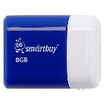 Флешка USB Smartbuy Lara Blue (SB8GBLara-B), 8Gb, USB 2.0, R/W 15/5, белый/синий, фото 1