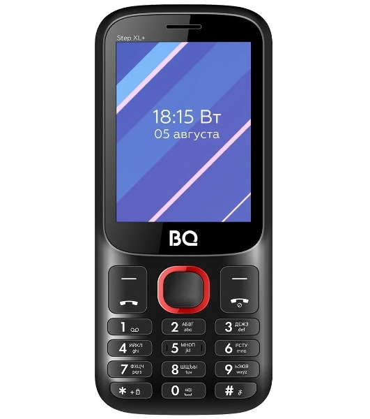 Мобильный телефон BQ 2820 Step XL+ черный/красный