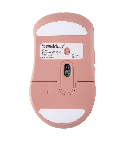 Комплект клавиатура+мышь Smartbuy 108AG беспроводной, USB, 1600 DPI, розовый