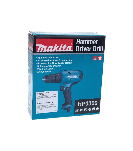 Дрель Makita HP0300, 320Вт, сетевая, ударная