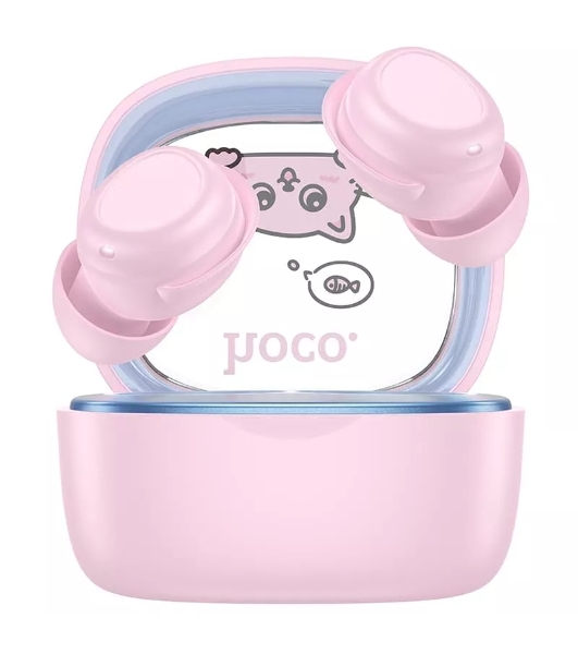Наушники TWS Hoco EW111 Friendly розовый, внутриканальные, Bluetooth, до 4 ч