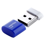 Флешка USB Smartbuy Lara Blue (SB8GBLara-B), 8Gb, USB 2.0, R/W 15/5, белый/синий, фото2