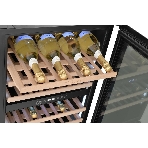 Винный шкаф встраиваемый ZÜGEL ZCWI570DB черный, 145 л, 2 отсека, 57 бут., фото12