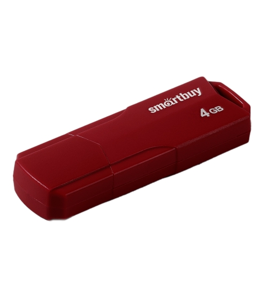 Флешка USB Smartbuy 4Gb CLUE Burgundy (SB4GbCLU-BG)