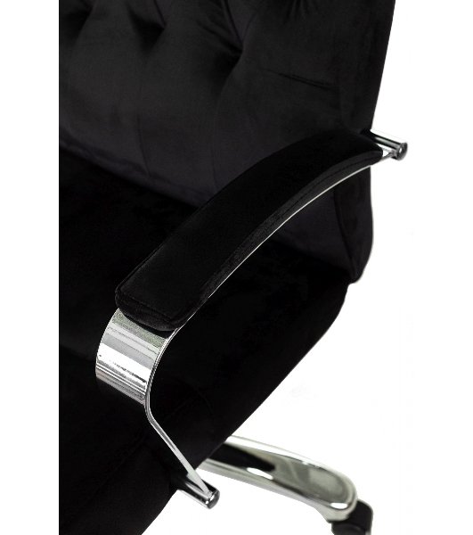 Кресло руководителя Бюрократ T-9928SL Fabric черный Italia Black, крестов. металл хром