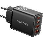 Сетевое зарядное устройство Vention на 4 порта GaN 50W USB (C+C+A+A) Черный, фото3