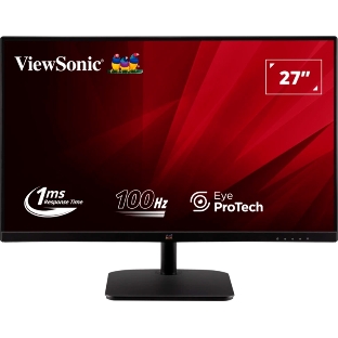 Монитор 27' ViewSonic VA2732-H-2 IPS 1920x1080, 100 Гц, 1 мс (MPRT), 16:9, 250 кд/м², VGA, HDMI 1.4, HDR10, Adaptive-Sync, черный