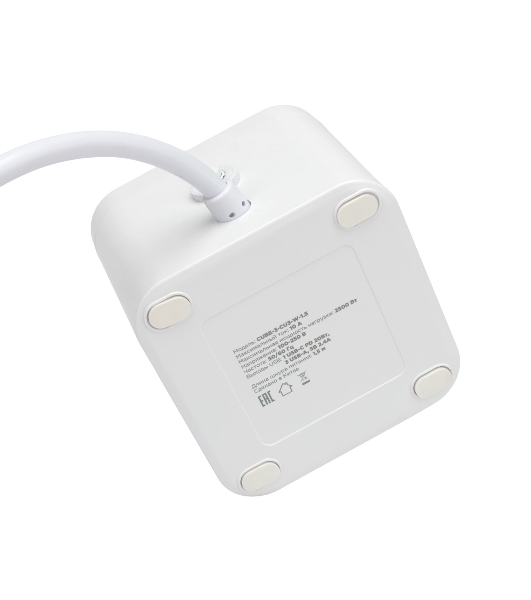 Сетевой фильтр Cablexpert Cube CUBE-3-CU3-W-1.5, 3 р, 10А, 1xType-C PD, 3xUSB, 1.5 м, ур.защиты 4+, белый, коробка