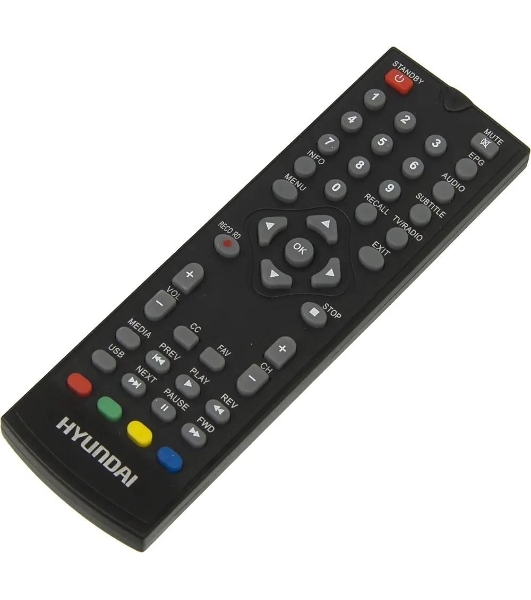 Приставка для цифрового ТВ Hyundai H-DVB200 черный, DVB-T2, DVB-T, DVB-C, HDMI, USB 2.0