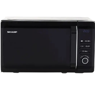 Микроволновая печь Sharp R2852RK черный/серебристый, 20 л, 800 Вт, переключатели - кнопки, поворотный механизм