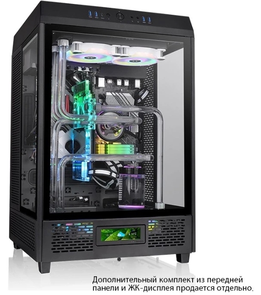 Компьютерный корпус Thermaltake The Tower 500 черный без БП ATX 1x120мм 3x140мм 4xUSB 3.0 2xUSB3.1 audio bott PSU