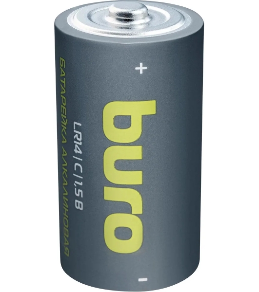 Батарея Buro Alkaline LR14 C 7500mAh (2шт) блистер, 1.5 В