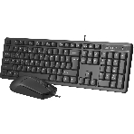Комплект клавиатура+мышь A4Tech KR-3330S проводной, USB, 1200 DPI, чёрный, фото 1