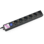 Сетевой фильтр Powercube SPG6-B-3M 3м, 6 розеток, черный, коробка, фото 1