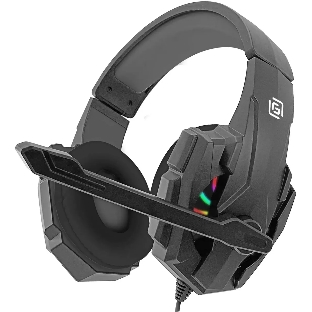 Гарнитура Oklick HS-L355G чёрный, проводная, 3.5 мм, подсветка