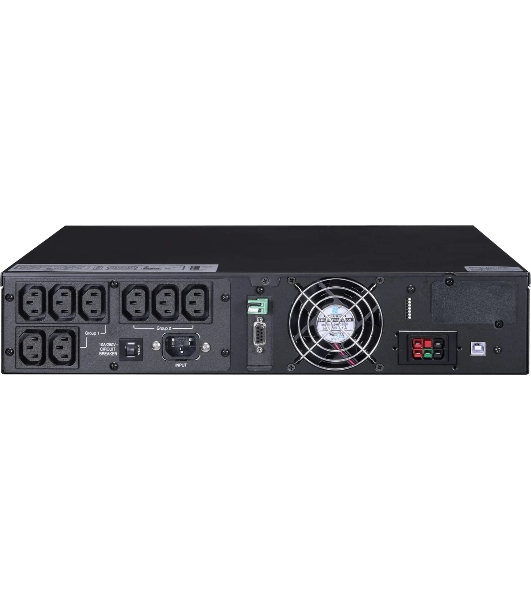 Источник бесперебойного питания Powercom Next, On-Line, 1500VA/1500W, Rack/Tower, 8*IEC320-C13, LCD, Serial+USB, SmartSlot, подкл. доп. Бат.