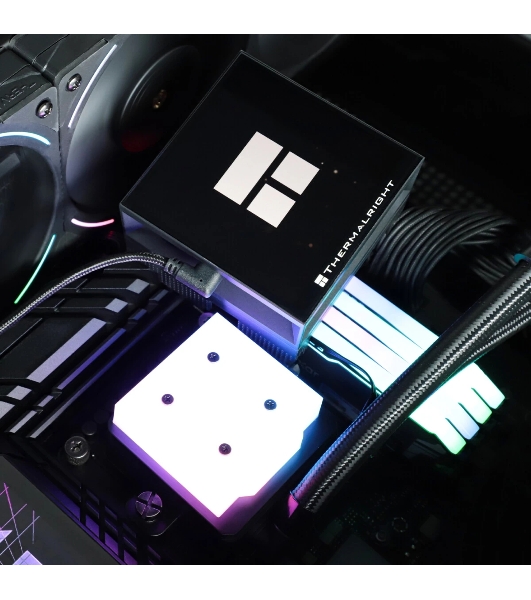 Система жидкостного охлаждения Thermalright Hyper Vision 360 ARGB Soc-AM5/AM4/1151/1200/2066/2011/1700 черный 4-pin 29.6dB Al LCD Ret (H-VISION-360-BL-ARGB)