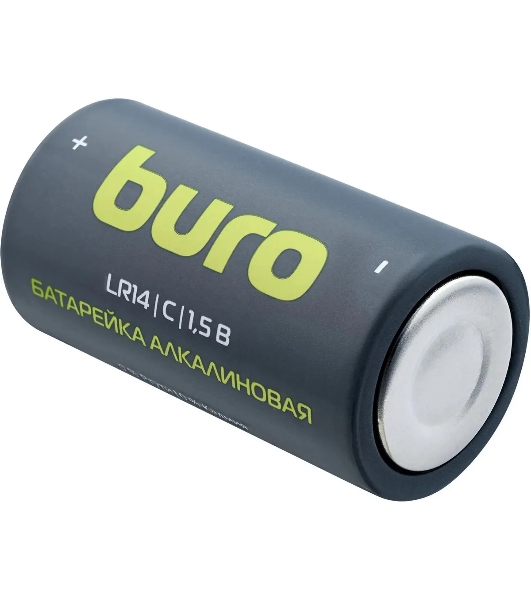 Батарея Buro Alkaline LR14 C 7500mAh (2шт) блистер, 1.5 В