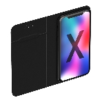 Чехол-книжка универсальный для смартфонов OLMIO р.L, 5.5''-6.5'', (165x82x20мм), черный, фото3