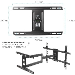 Настенный кронштейн Kromax DIX-20 черный для LED/LCD телевизоров Диагональ экрана (дюймы): 22'-65', фото4