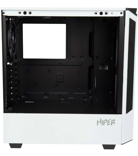 Компьютерный корпус Hiper PW81 белый без БП ATX 3x120мм 2xUSB2.0 2xUSB3.0 audio bott PSU