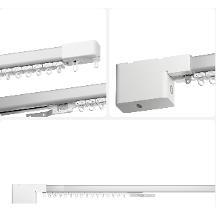 Умный карниз для штор Яндекс, длина 1,8-3 м, работает с Алисой, Zigbee, YNDX-00591