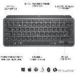 Клавиатура беспроводная Logitech MX Keys Mini (920-010501), USB, Bluetooth/Радиоканал, темно-серый/черный, фото9
