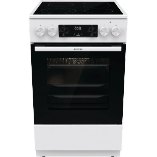 Плита электрическая Gorenje GECS5C70WA белый, конфорок 4 электрических, духовка 70 л, 50 см x 85 см x 59.4 см
