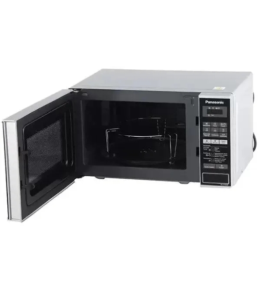 Микроволновая печь Panasonic NN-GT264MZPE серебристый/черный, 20 л, 800 Вт, переключатели - сенсор