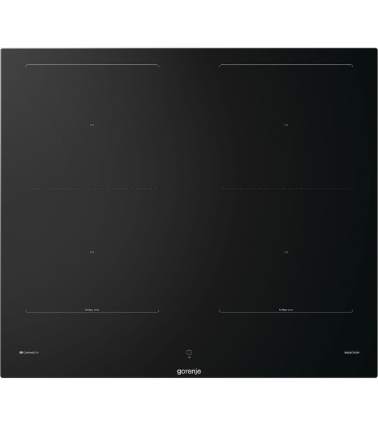 Варочная панель Gorenje, индукционная, 60 см, 4 конфорки, сенсорное управление, таймер, объединение конфорок Bridge Zone, автораспознавание посуды, PowerBoost, растапливание SoftMelt, сенсоры Iqgrill/iqfry/iqpro, защита от детей, черный