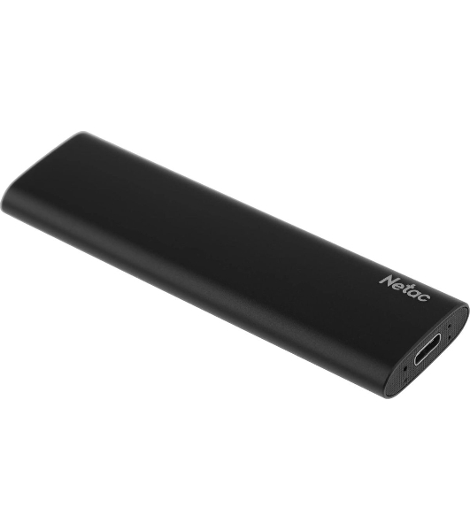 Внешний SSD Netac Z SLIM, 250 Gb, USB 3.2 Gen 2 Type-C, R/W 550/480, черный