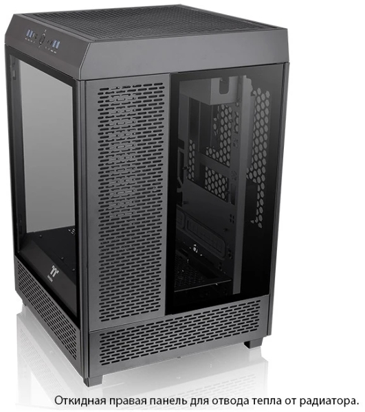 Компьютерный корпус Thermaltake The Tower 500 черный без БП ATX 1x120мм 3x140мм 4xUSB 3.0 2xUSB3.1 audio bott PSU