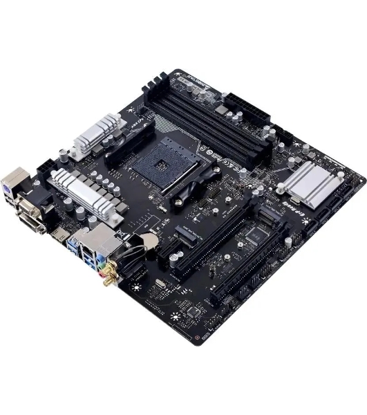 Материнская плата Biostar B550MX/E PRO, AM4, AMD B550, 4xDDR4, 4xSATA, 2xM.2, 1xPCIe 4.0 x16, 1xPCIe 3.0 x4, 1xDVI-D, 1xHDMI, 1xVGA, 1x1Gb LAN, 4xUSB-A 5Gbps, 2xUSB-A 2.0, 1xCOM, 3x3.5 мм, 7.1, mATX