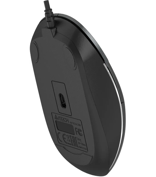 Мышь проводная A4Tech Fstyler FM26 серый/черный, 1600 dpi, USB, кнопки - 4