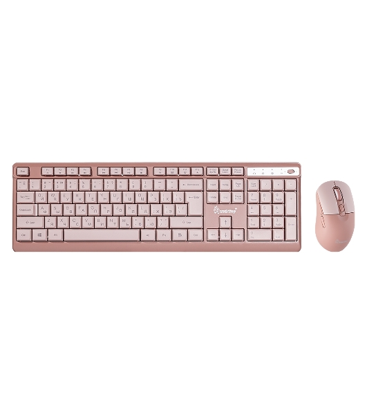 Комплект клавиатура+мышь Smartbuy 108AG беспроводной, USB, 1600 DPI, розовый