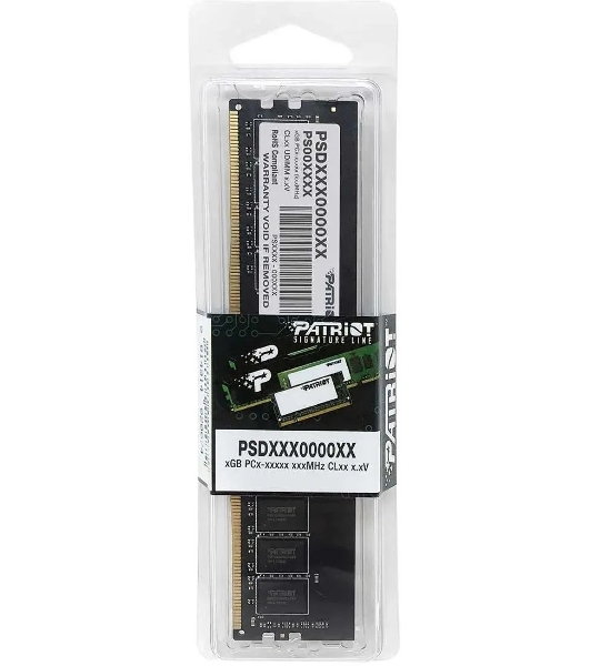 Оперативная память Patriot Signature, DDR4, 16GB (1x16 GB), 3200 MHz, CL22, DIMM