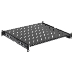Полка стационарная ITK FS05-800PI-R 1U нагр.:100кг. 19' 800мм черный (упак.:1шт), фото 1