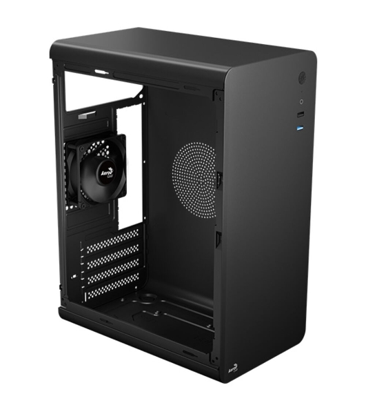 Компьютерный корпус Aerocool / Formula CS-110-S-BK-v1 (mATX, 0.7мм, USB 3.0 x1, USB 2.0 x2, 1x 8см Black Fan)