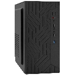 Компьютерный корпус Minitower ExeGate BAA-303U-UNS500 (mATX, БП UNS500 с вент. 12см, 2хUSB+1хUSB 3.0, HD Audio, черный), фото 1