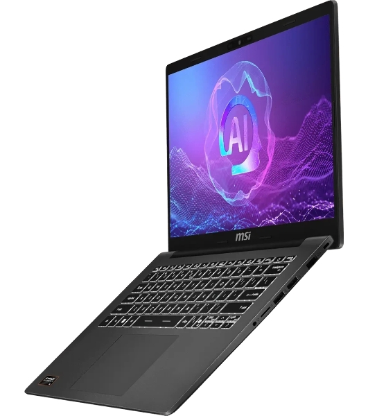 Ноутбук MSI Modern A14 AI+ F3HMG/14'/IPS/AMD Ryzen AI 5 330/16GB/512GB SSD/AMD Radeon Graphics/DOS/серый/1.5kg
