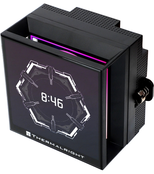Система жидкостного охлаждения Thermalright Hyper Vision 360 ARGB Soc-AM5/AM4/1151/1200/2066/2011/1700 черный 4-pin 29.6dB Al LCD Ret (H-VISION-360-BL-ARGB)