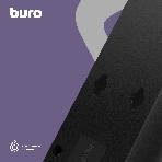 Сетевой фильтр Buro 500SH-1.8-UPS-B 1.8 м, 5 розеток, черный, коробка, фото3