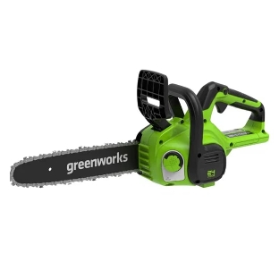Цепная пила аккумуляторная GreenWorks G24CS25K4, 24V, 25 см, c АКБ 4А·ч и ЗУ (2007707UB)