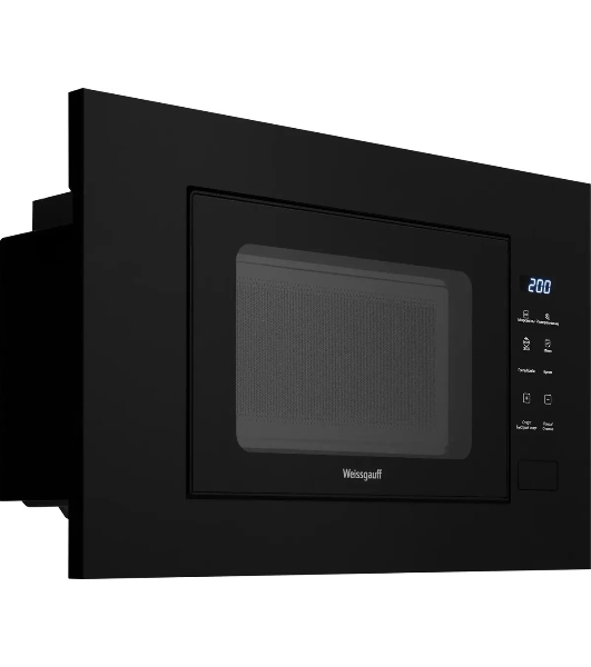 Микроволновая печь встраиваемая Weissgauff HMT-206 Compact Grill черный, 20 л, 700 Вт, переключатели - сенсор